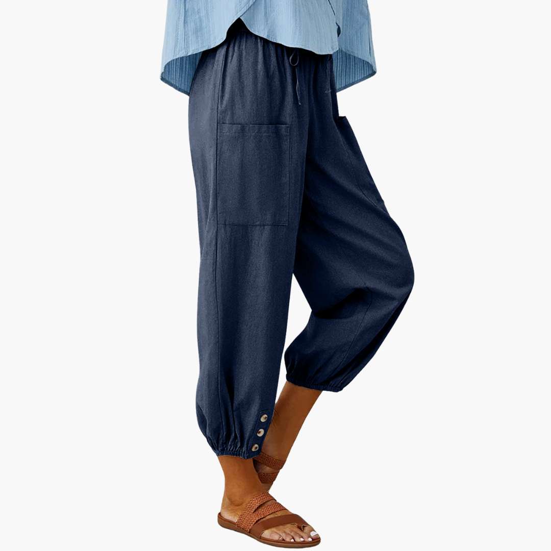 Pantaloni Estivi Lino Coulisse Casual | Altivaro-Altivaro