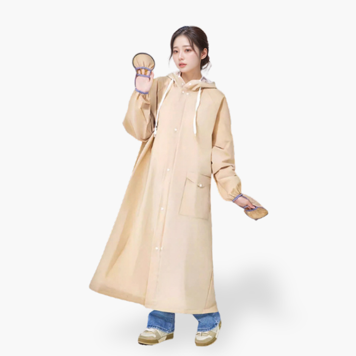 Cappotto Lungo da Donna Leggero con Cappuccio e Tasche | Altivaro