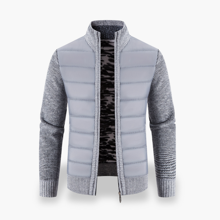 Giacca Uomo con Dettagli Tricot e Zip | Altivaro