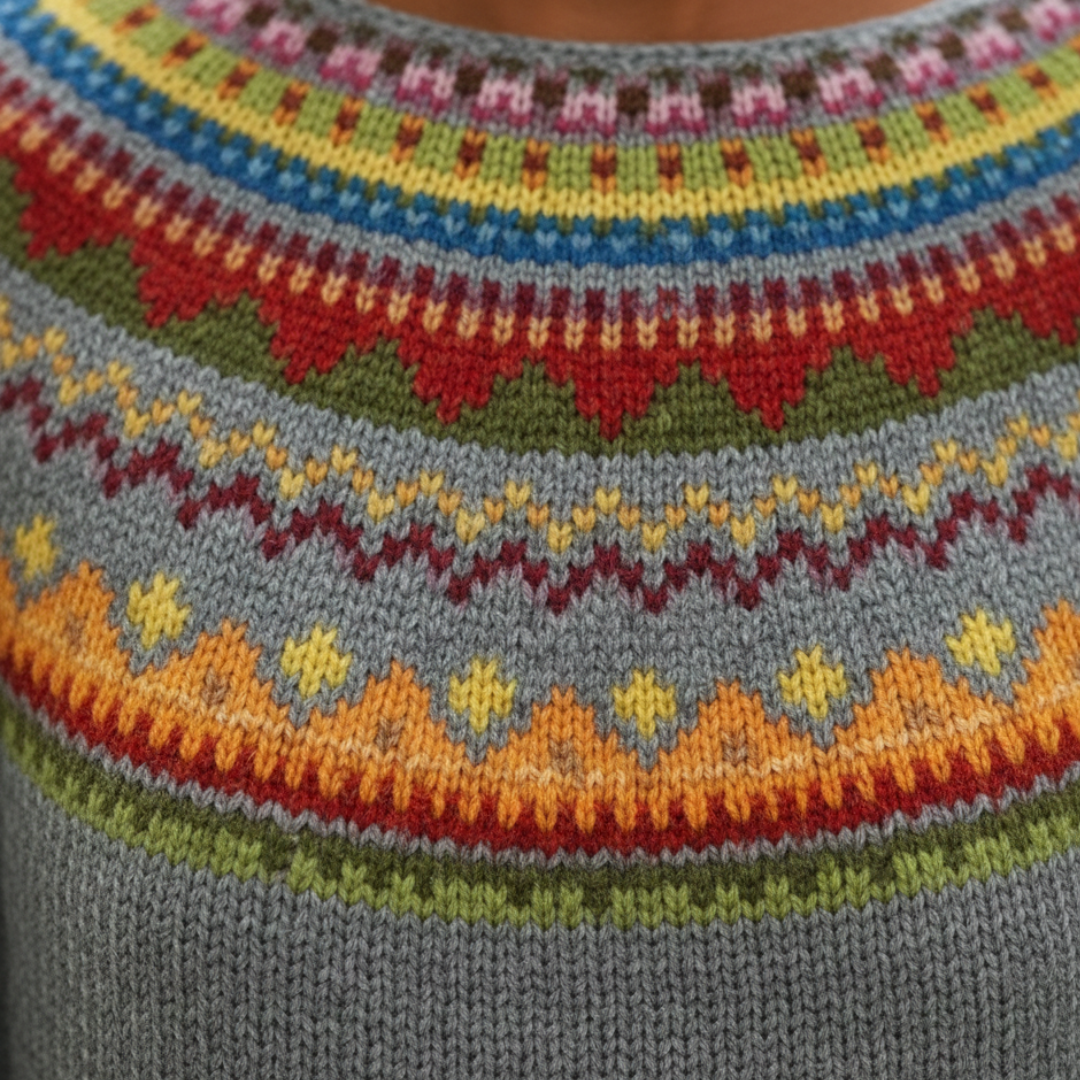 Damenpullover aus gestricktem Polyester | Altivaro