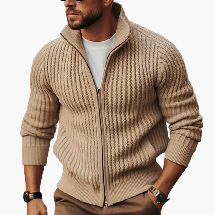Maglione Cardigan Uomo con Zip e Maniche Lunghe | Altivaro