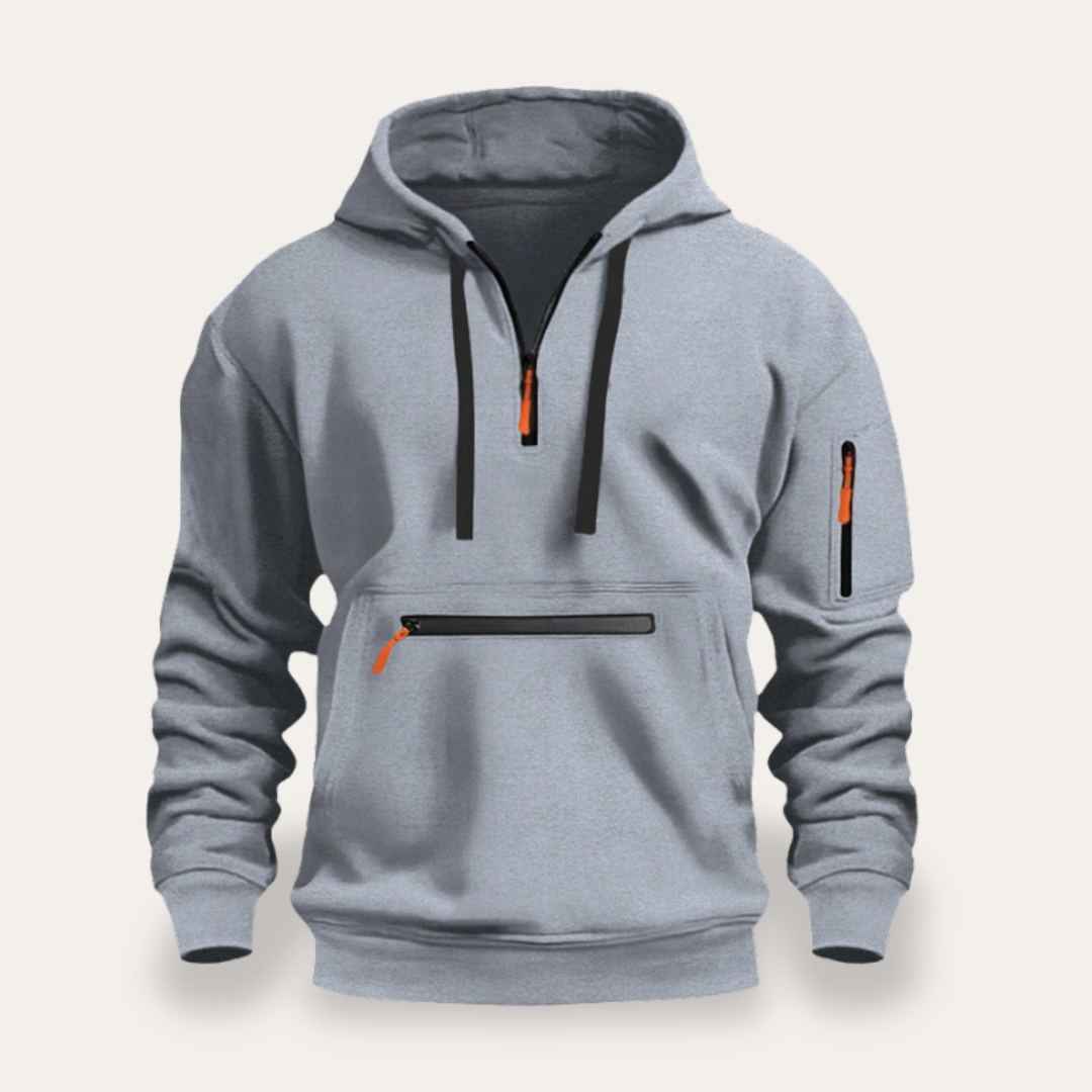 Men's Bomber Casual Jacket Pockets Ribbed Sporty | Altivaro