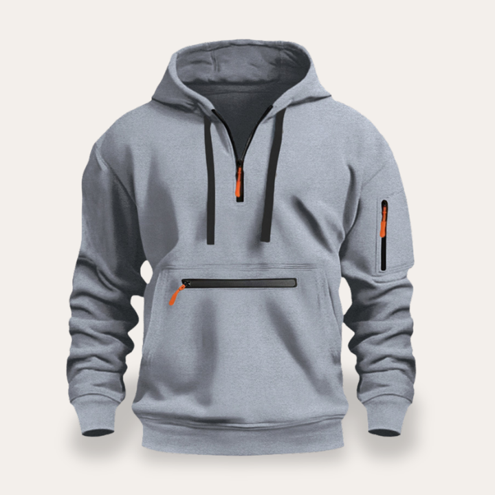 Men's Bomber Casual Jacket Pockets Ribbed Sporty | Altivaro