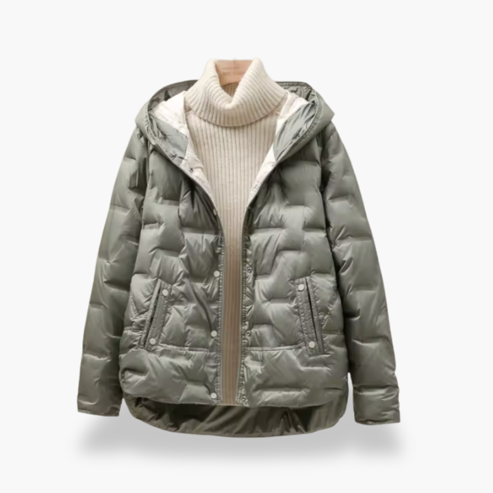 Women's Winter Down Jacket with Hood | Altivaro