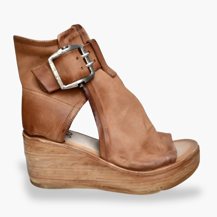 Women's Wedge Sandals Orthopedic in Leather | Altivaro