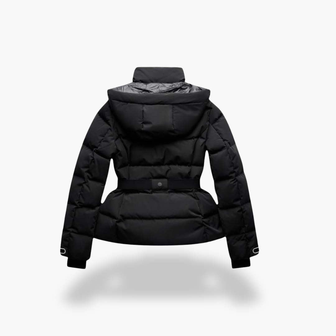Piumino Donna Nero con Cintura Invernale | Altivaro