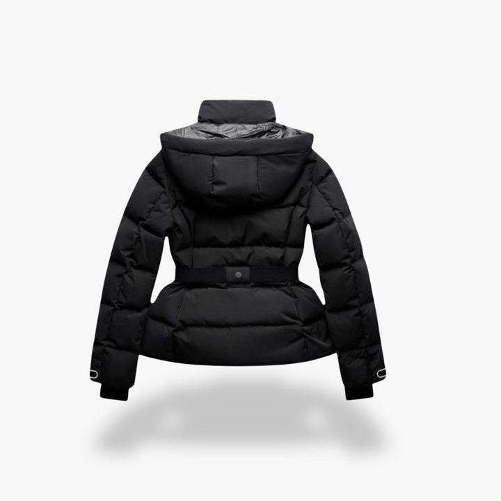 Piumino Donna Nero con Cintura Invernale | Altivaro