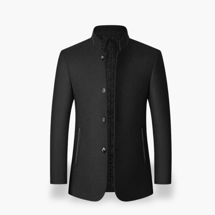 Men's Jacket in Fabric with Collar and Buttons | Altivaro