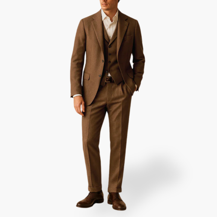 Completo da Uomo in Lana con Giacca e Gilet | Altivaro