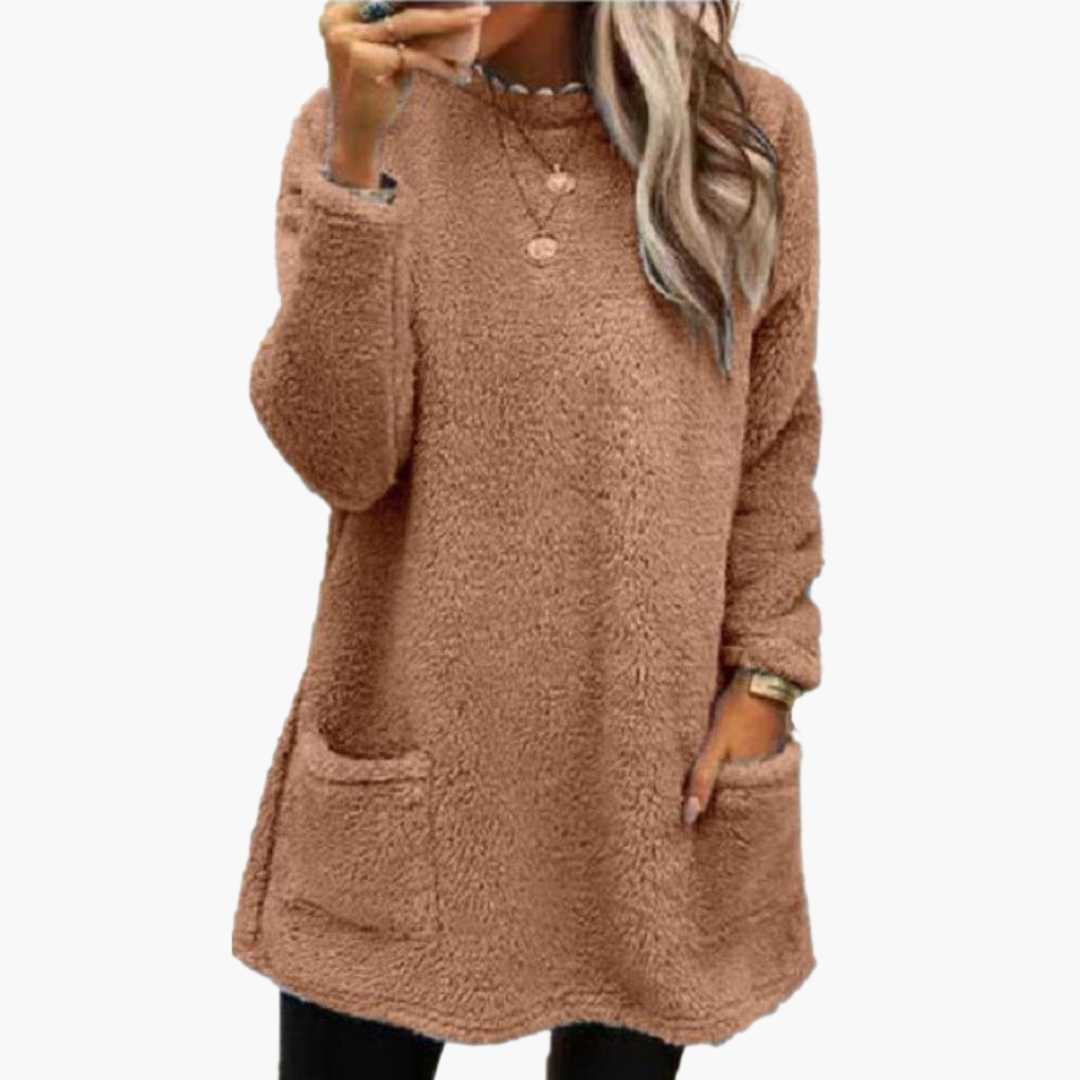 Maglione Donna Invernale Lungo Caldo Peluche Tasconi | Altivaro