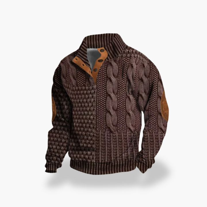 Giacca Uomo in Maglia con Dettagli | Altivaro