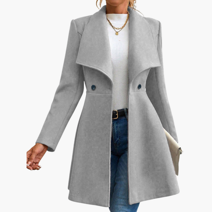 Cappotto Donna con Colletto e Bottoni | Altivaro