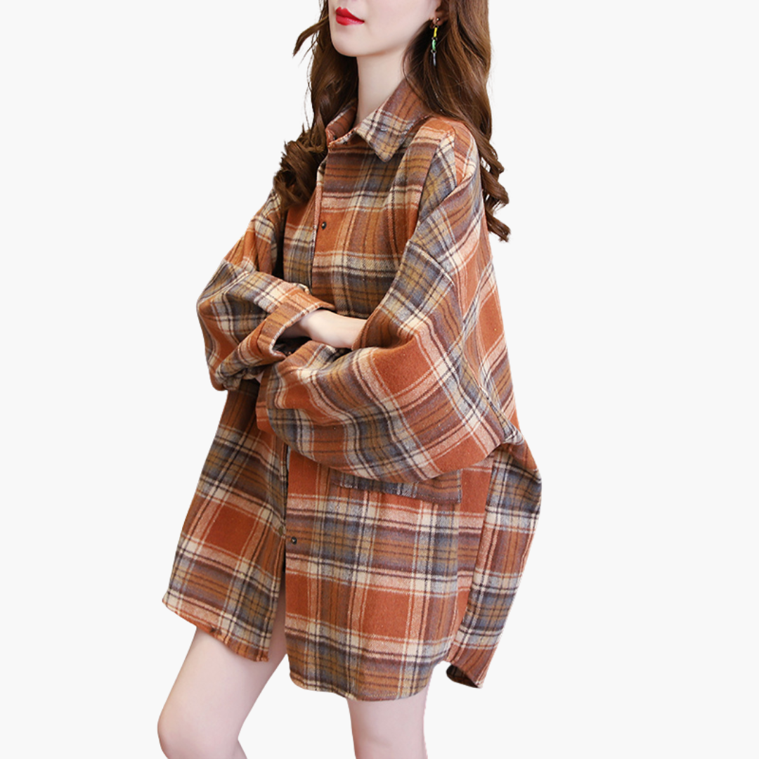 Camicia Oversize a Quadri  per Donna | Altivaro