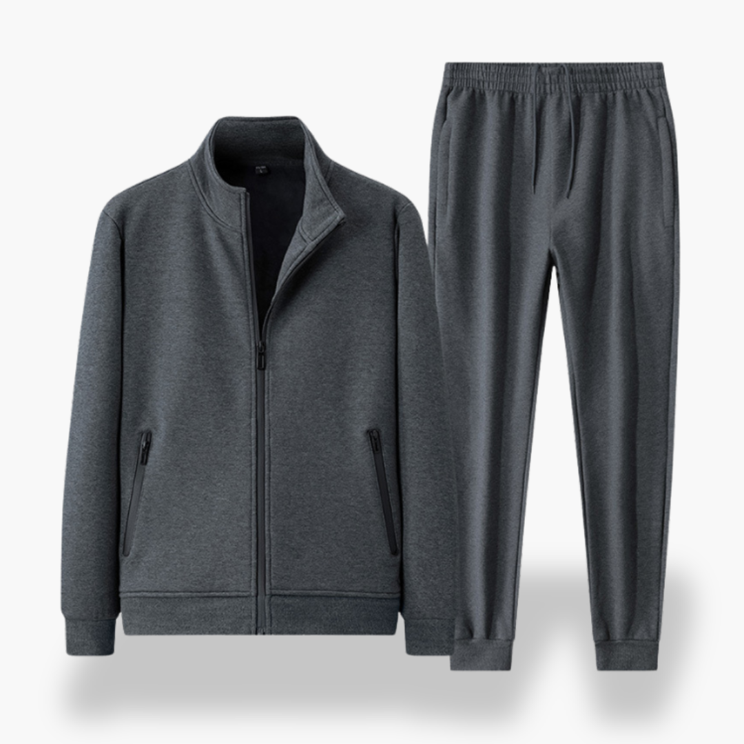 Uomo Tuta sportiva in cotone con zip | Altivaro