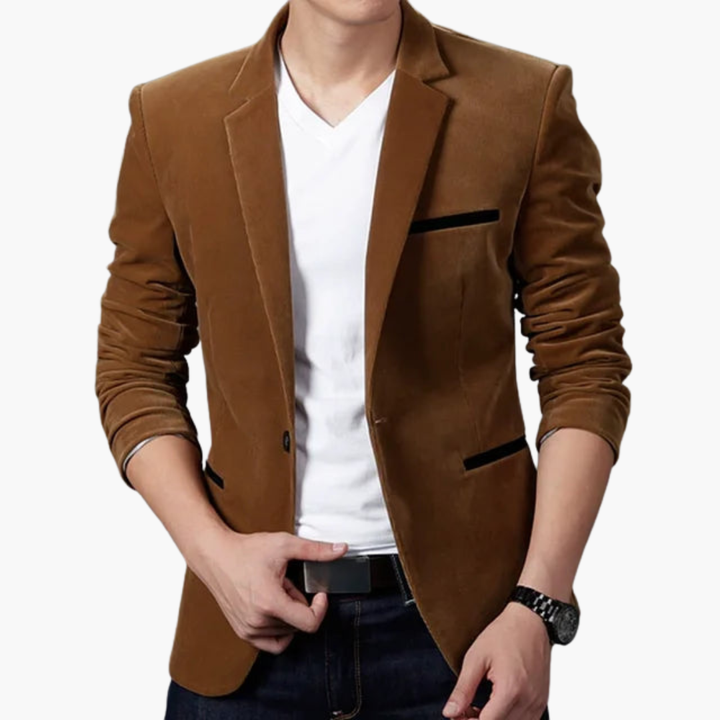 Giacca Uomo Slim Fit in Velluto Elegante | Altivaro
