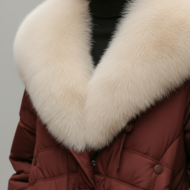 Belissa Daunenjacke mit Pelzkragen für Damen | Altivaro