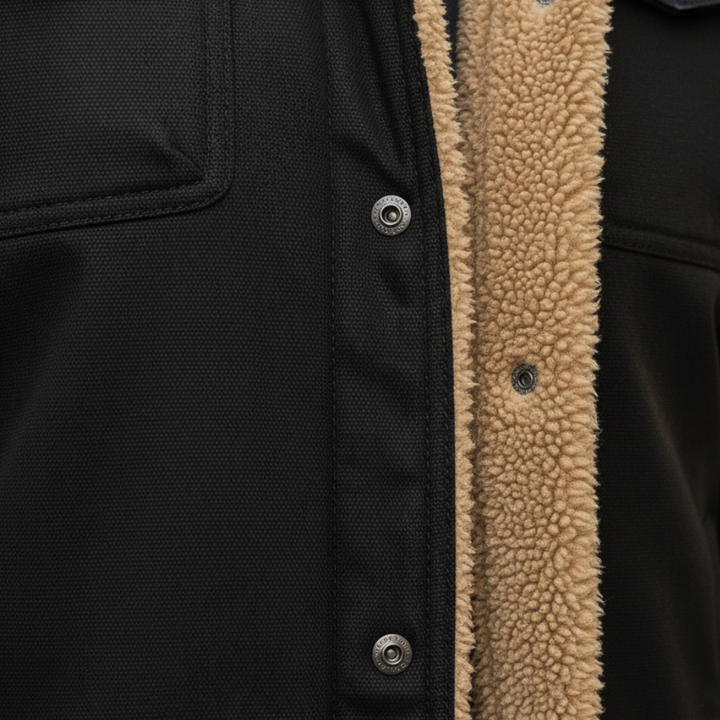 Herren Winterjacke mit Teddy-Futter aus Baumwolle | Altivaro