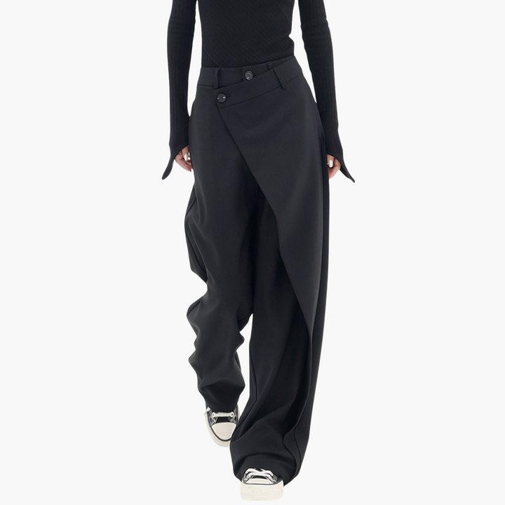 Women's Wide Asymmetric Elegant Pants | Altivaro