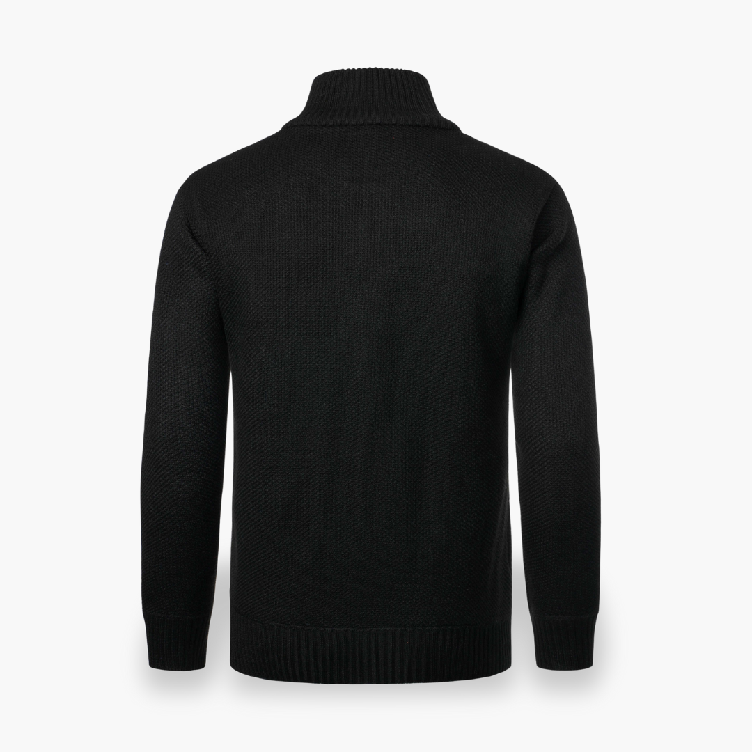 Cardigan uomo con zip, in tessuto misto | Altivaro