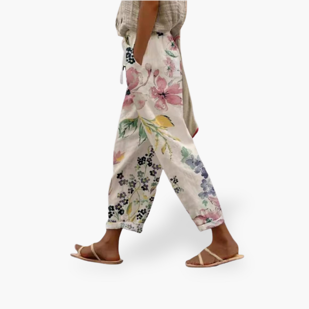 Pantaloni Capri Donna Fiori | Altivaro-Altivaro