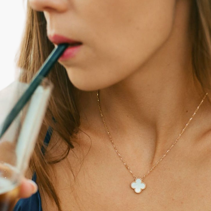 Collana Fiore con Bordo Argento | Altivaro