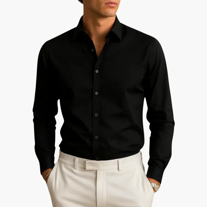 Camicia Uomo con Bottoni Neri | Altivaro