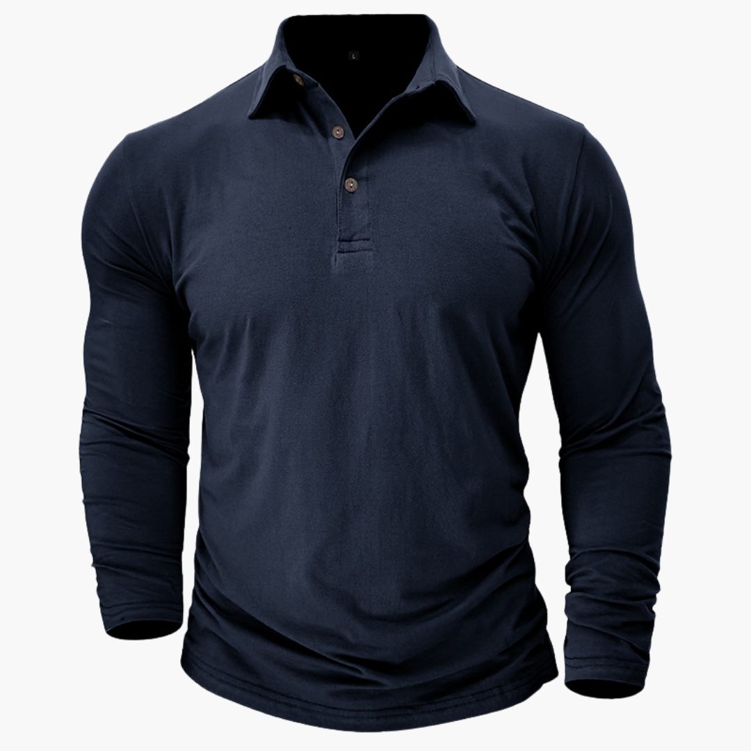 Polo Maniche Lunghe Slim Fit Uomo Altivaro | Altivaro-Altivaro