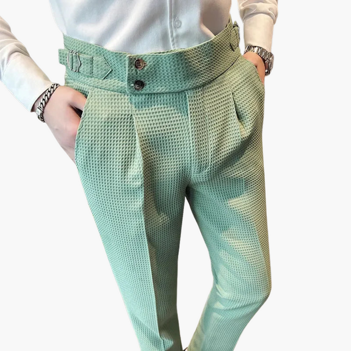 Uomo Pantaloni Eleganti Slim Tessuto Leggero | Altivaro