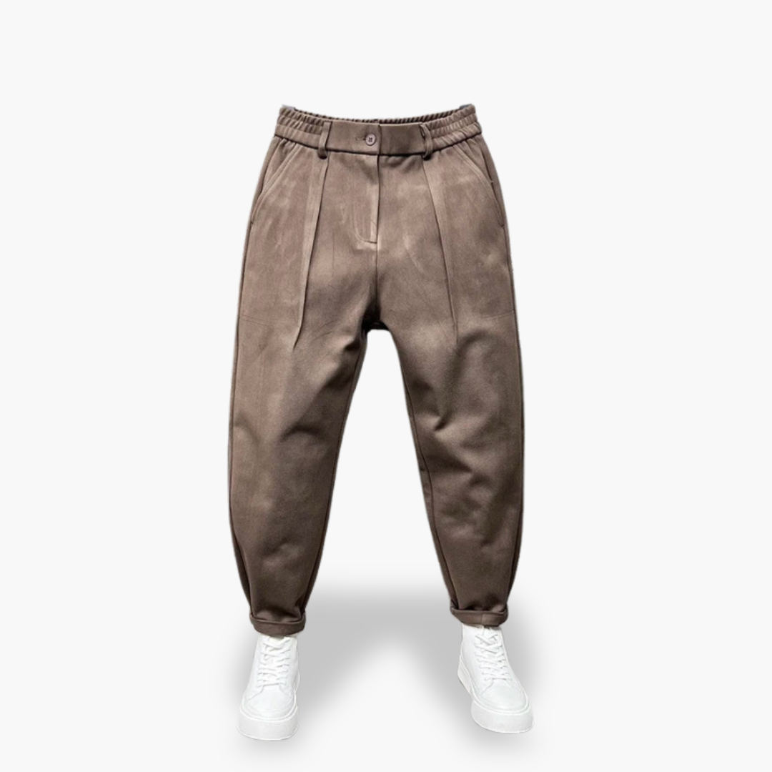 Pantaloni Slim Fit con Pieghe per Uomo | Altivaro