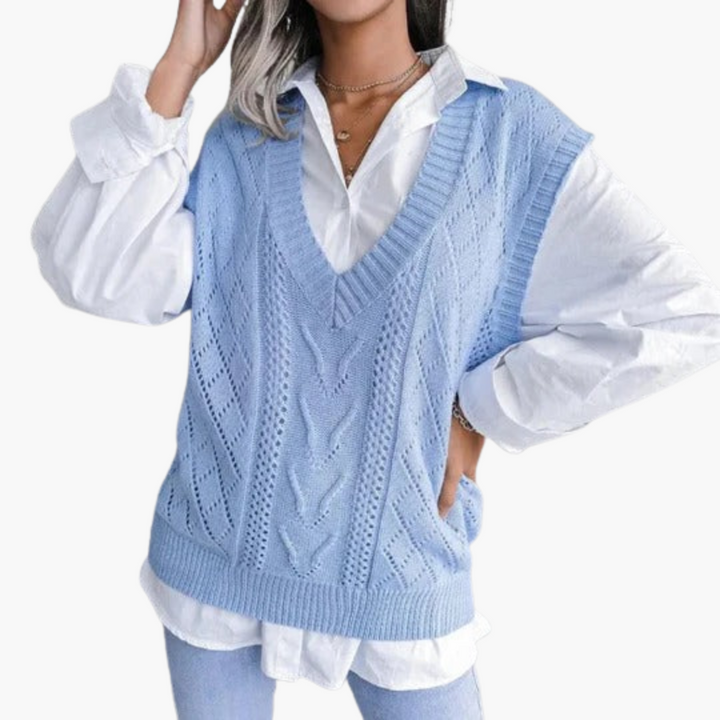 Maglione Senza Maniche in Maglia Donna | Altivaro