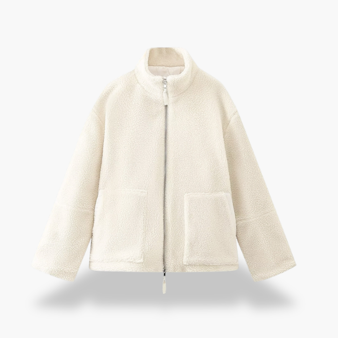 Giacca in Pile Teddy con Zip Donna | Altivaro