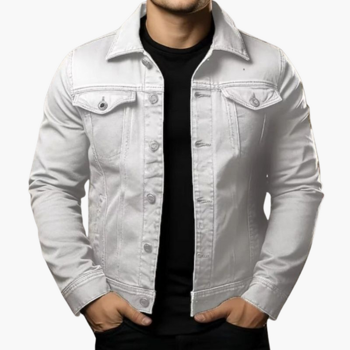 Giacca Uomo Slim Fit in Denim Cotone Casual | Altivaro