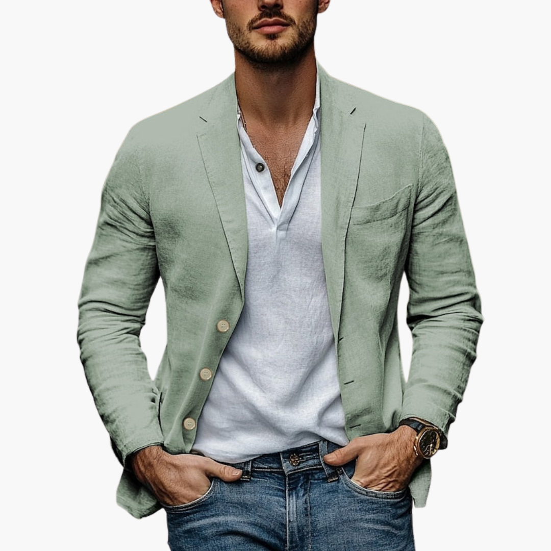 Giacca Uomo Slim Fit Estiva in Lino | Altivaro