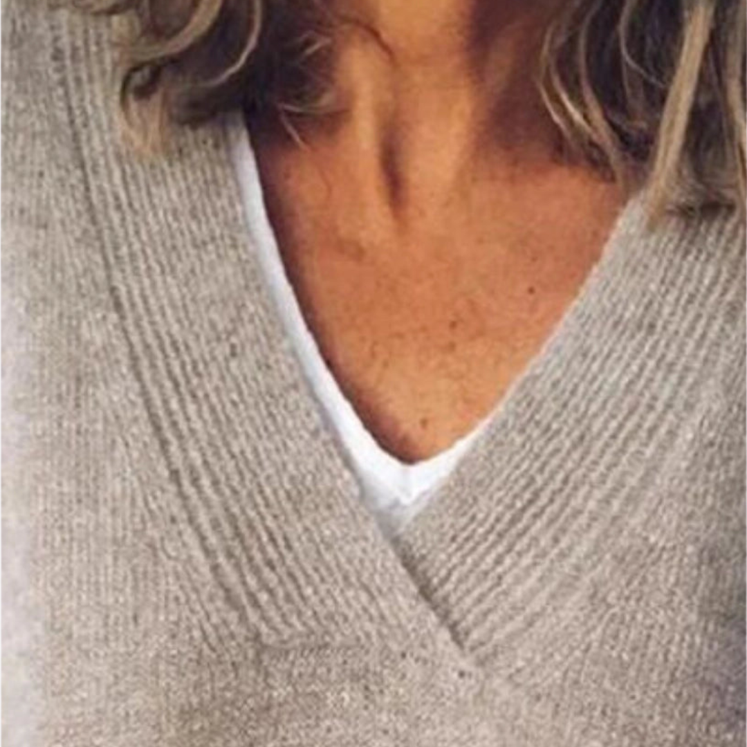 Maglione da Donna con Scollo a V in Maglia Morbida | Altivaro