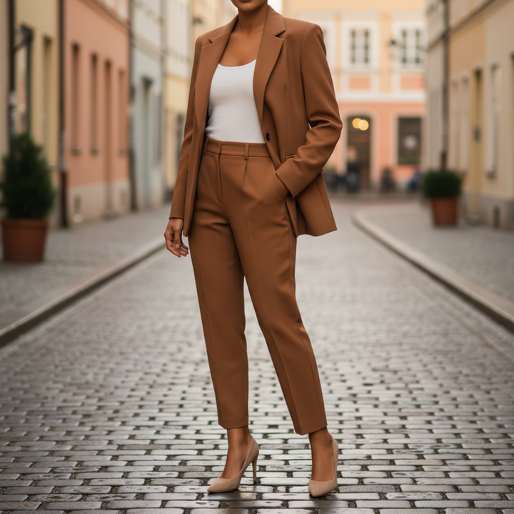 Elegante Damen Business-Hose Komplett aus Polyester | Altivaro