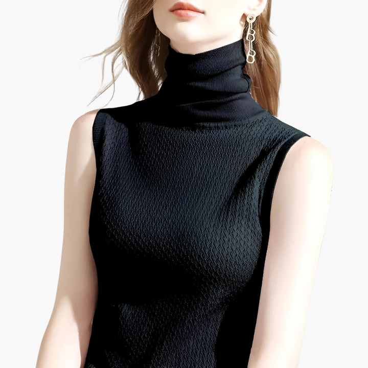 Top Dolcevita Senza Maniche da Donna in Maglia | Altivaro