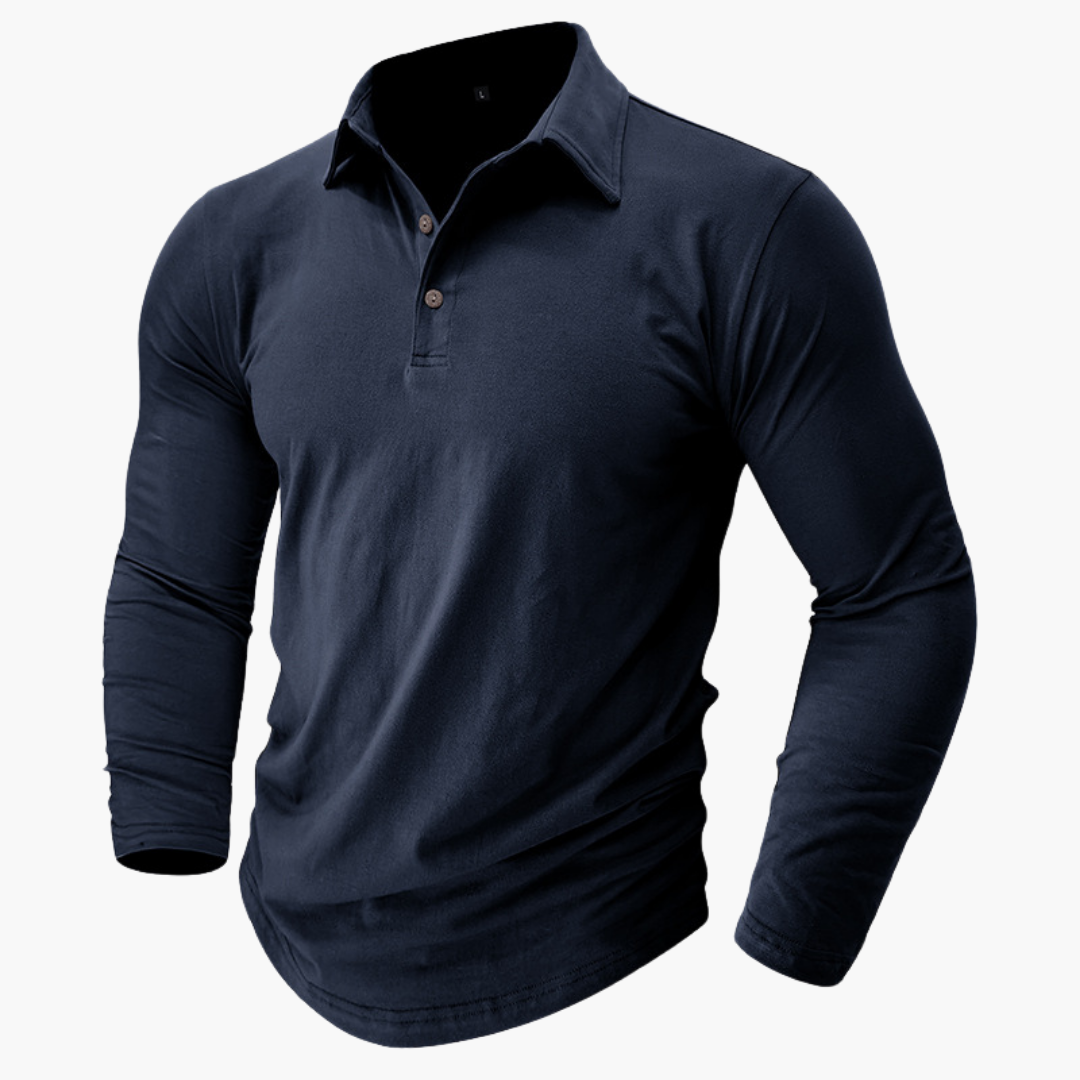 Polo Maniche Lunghe Slim Fit Uomo Altivaro | Altivaro-Altivaro