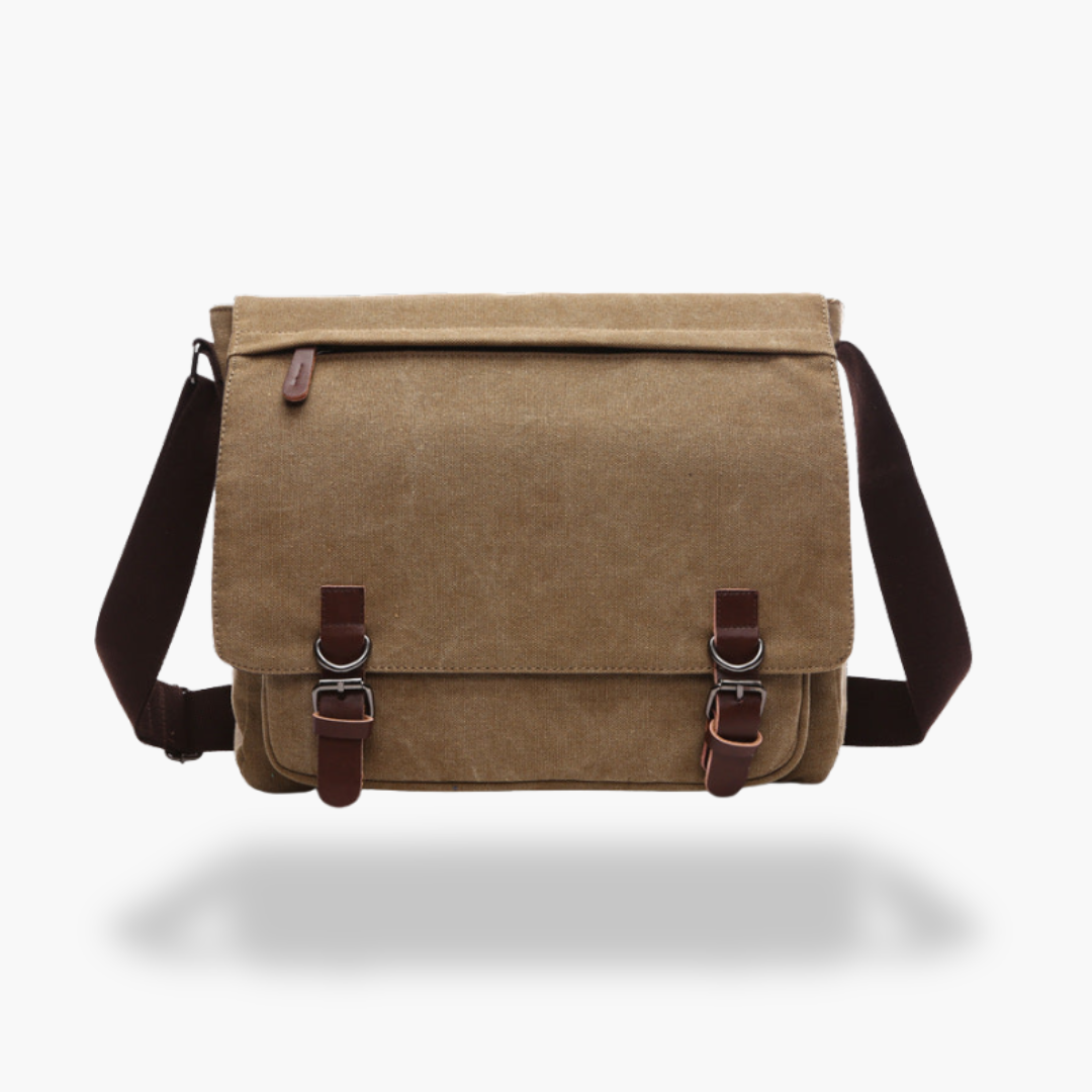 Herrentasche aus Segeltuch mit Lederdetails | Altivaro