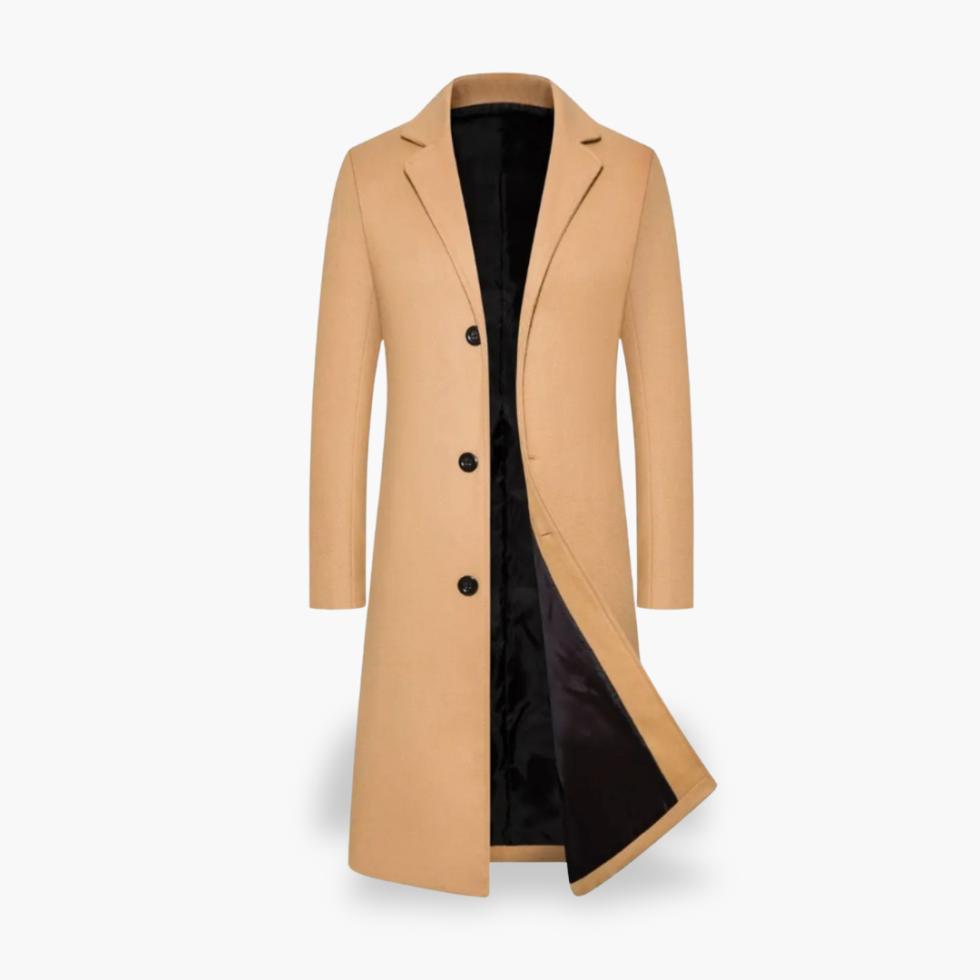 Cappotto Uomo Elegante in Panno con Bottoni | Altivaro