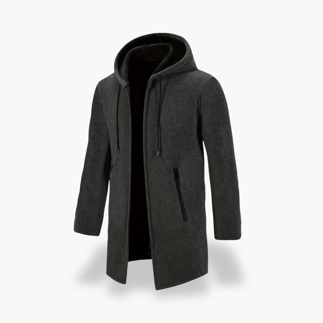 Cappotto Uomo con Cappuccio e Zip | Altivaro