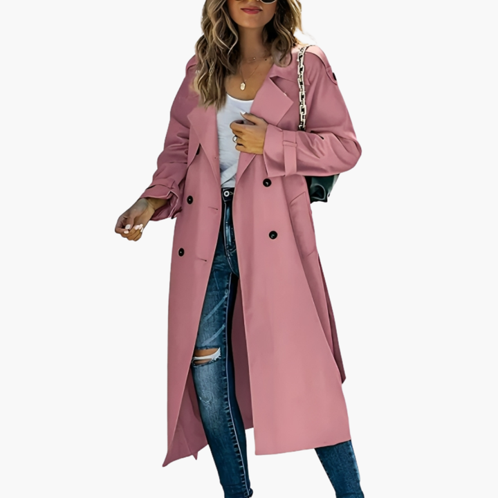Cappotto lungo ortopedico donna in tessuto elegante | Altivaro