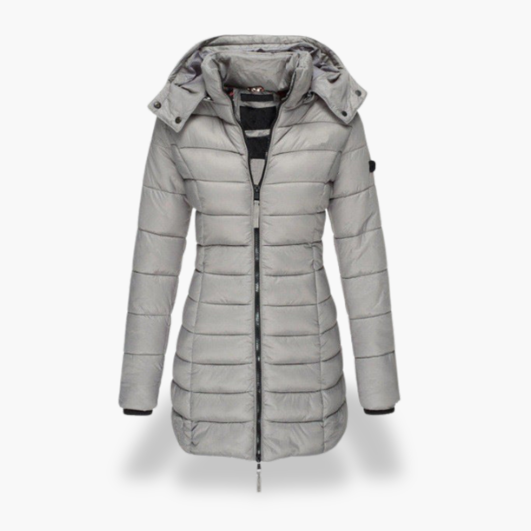 Giacca Piumino Donna Imbottita Cappuccio Nylon | Altivaro