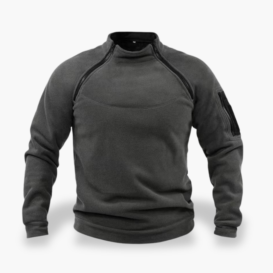 Felpa termica da uomo con zip laterale | Altivaro