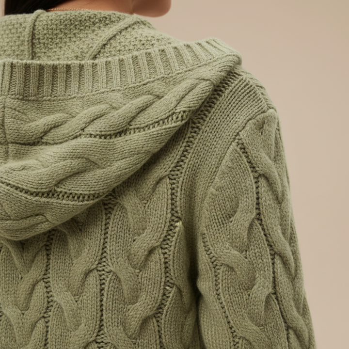 Cardigan Donna Maglia Lunga Kapuzenpullover Trikot | Altivaro