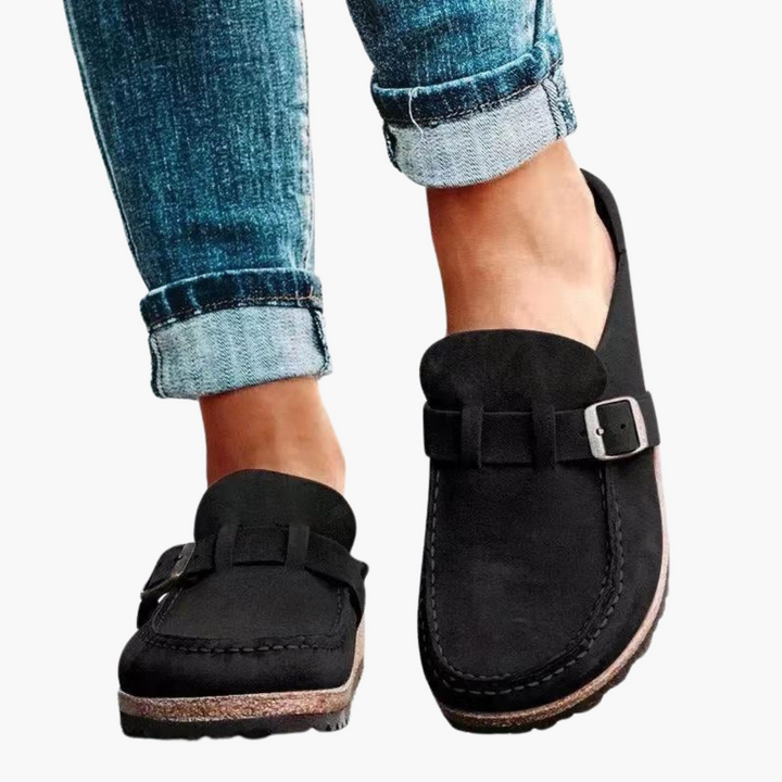 Scarpe Ortopediche da Donna in Suede con Fibbia | Altivaro