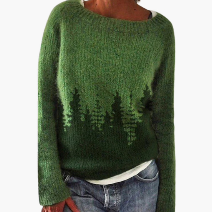 Maglione Donna Lana con Motivo Jacquard | Altivaro