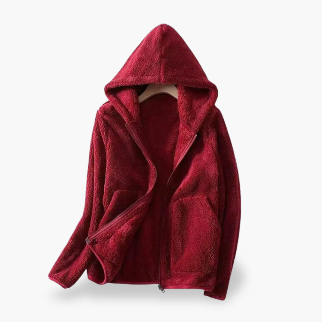 Soft Fleece Jacket with Hood for Women | Altivaro