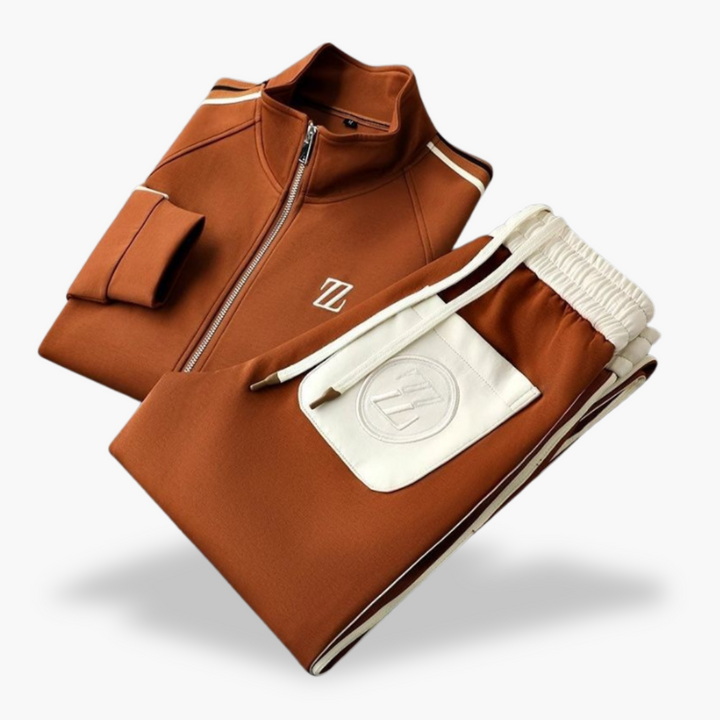Tuta Sportiva Uomo con Strisce e Zip | Altivaro