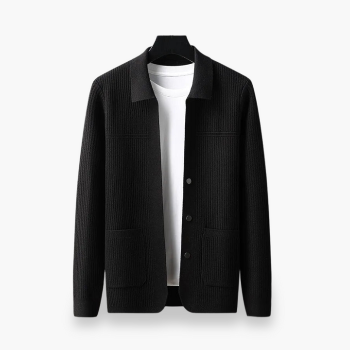 Cardigan Uomo con Tasche in Maglia | Altivaro