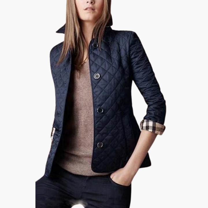 Giacca Quilted Donna con Bottoni e Collo Alto | Altivaro